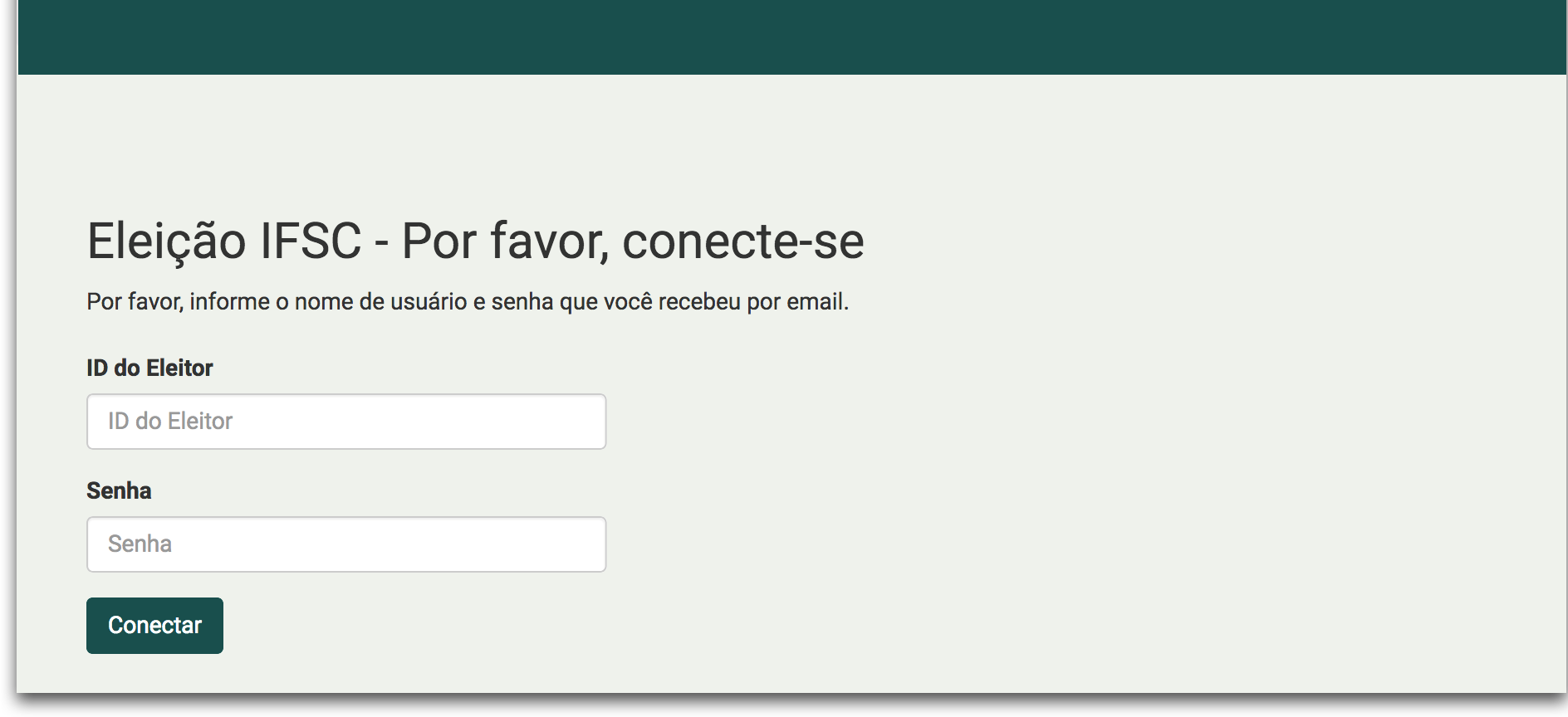 Autenticação do eleitor